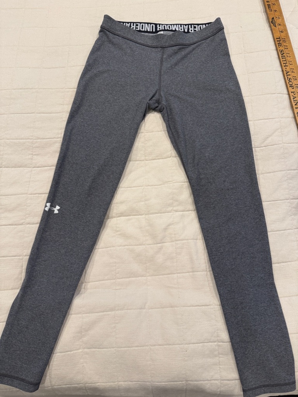 Under Armour Girls' Dark Gray Performance Leggings
